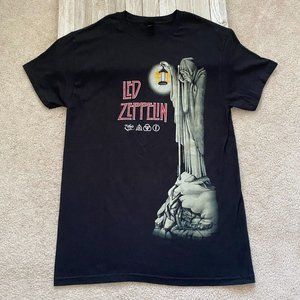 Led Zeppelin M Hermit Stairway To Heaven Graphic Band Tee T-Shirt 70s Rock Music